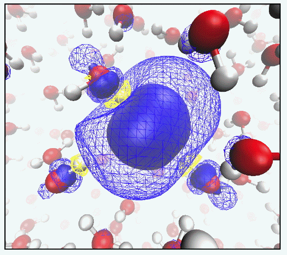 Spin density of the aqueous electron