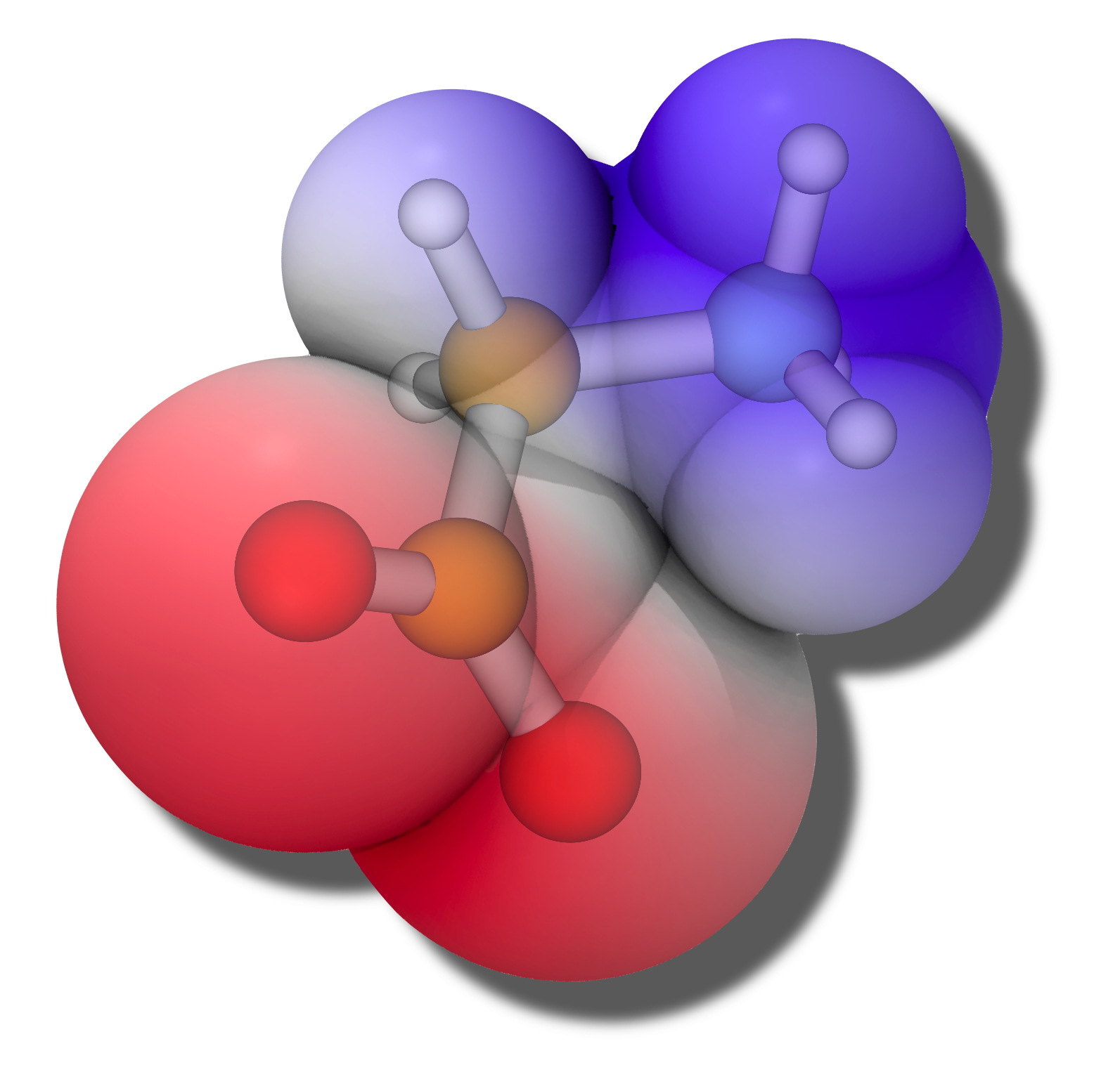 molecule-shaped cavity
