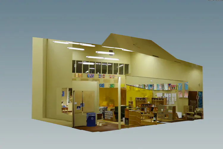 virtual classroom from side
