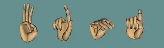 Finger spelling