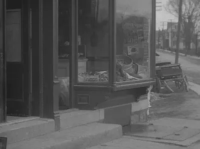 Film frame of Fort Lee, NJ storefront
