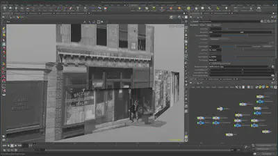 Storefronts assembled in 3D software