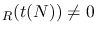 $_R(t(N))\neq 0$