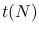 $t(N)$