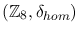 $(\mathbb{Z}_8,\delta_{hom})$