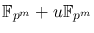 $\mathbb{F}_{p^m} + u\mathbb{F}_{p^m}$