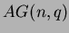 $ AG(n,q)$