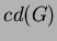 $ cd(G)$