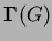$ {\bf\Gamma}(G)$