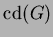 $ {\rm cd}(G)$