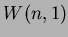$ W(n,1)$