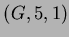 $ (G, 5, 1)$