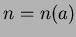 $ n=n(a)$