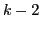 $ k-2$