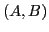 $ (A,B)$