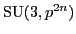 $ {\rm SU}(3,p^{2n})$