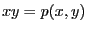 $ xy =p(x,y)$