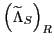 $ \left( \widetilde{\Lambda }_{S}\right) _{R}$