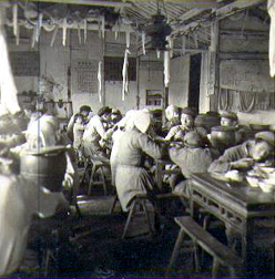 Communal dining hall