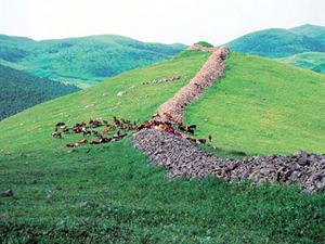 Early Great Wall in today's Hebei Province