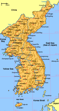 Map of Korea