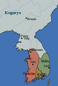 The three kingdoms in Korea
