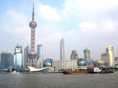 Pudong New District in Shanghai