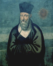 Jesuit Matteo Ricci, wearing Chinese scholar's clothes