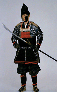 Samurai in daily wear and armour