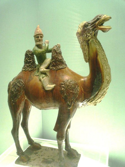 Tang pottery in Shanghai museum: Westner on camel